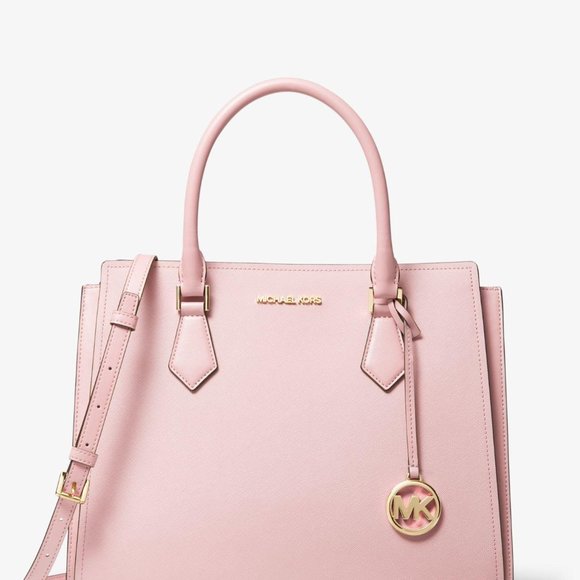 Michael Michael Kors Hope Large Saffiano Leather Satchel - Purse - Picture 1 of 4